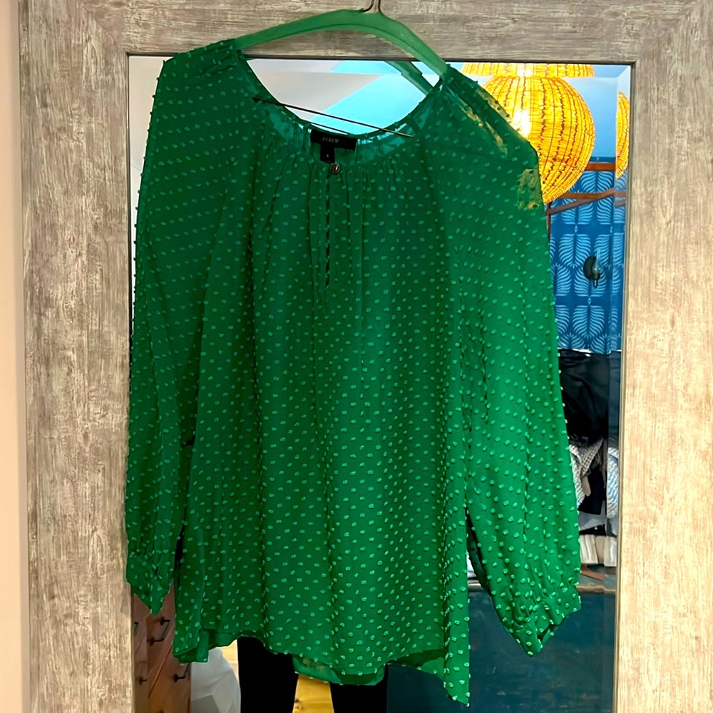 Green Sheer Blouse